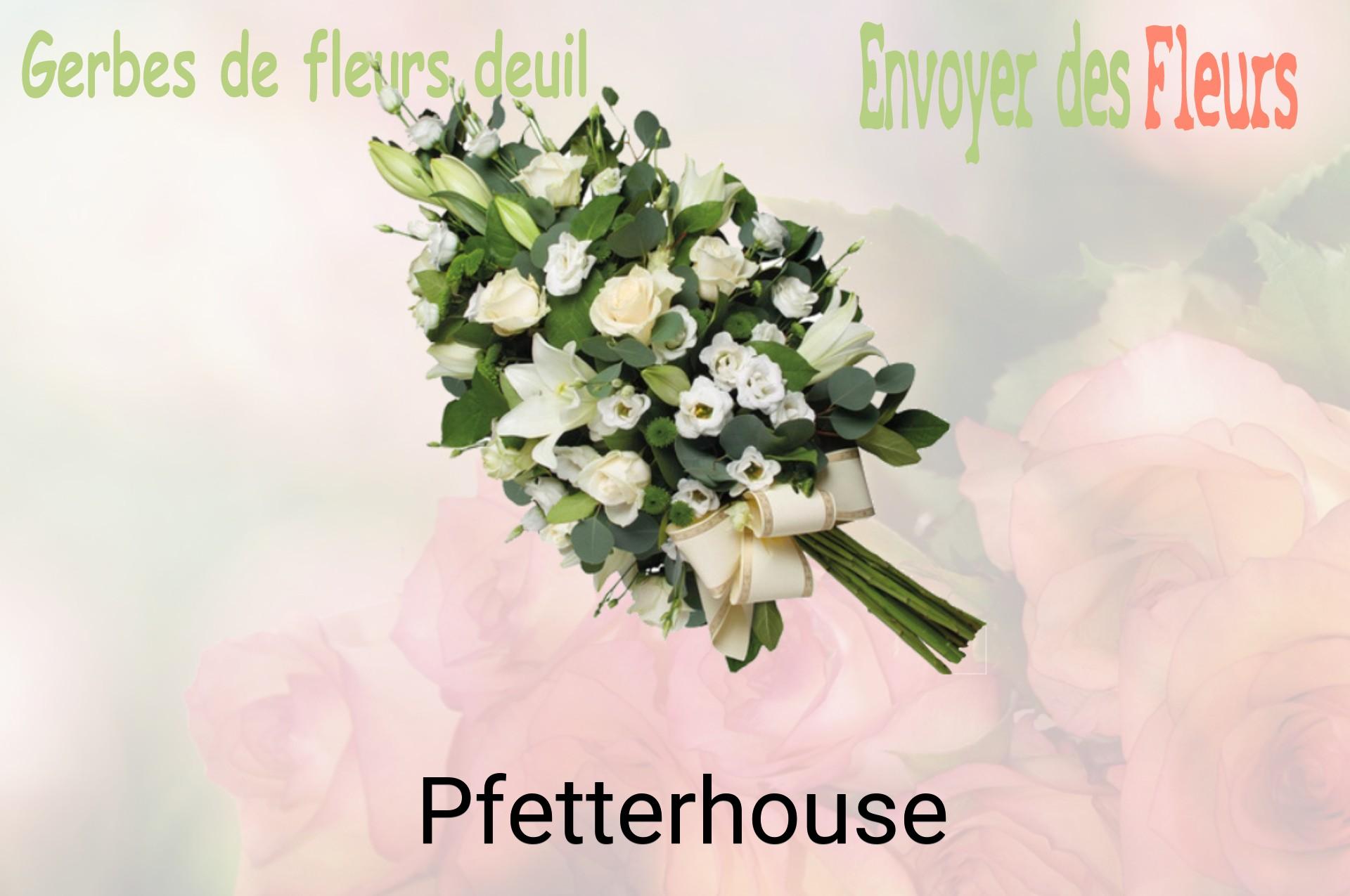 Gerbe de fleurs de deuil livrée à Pfetterhouse